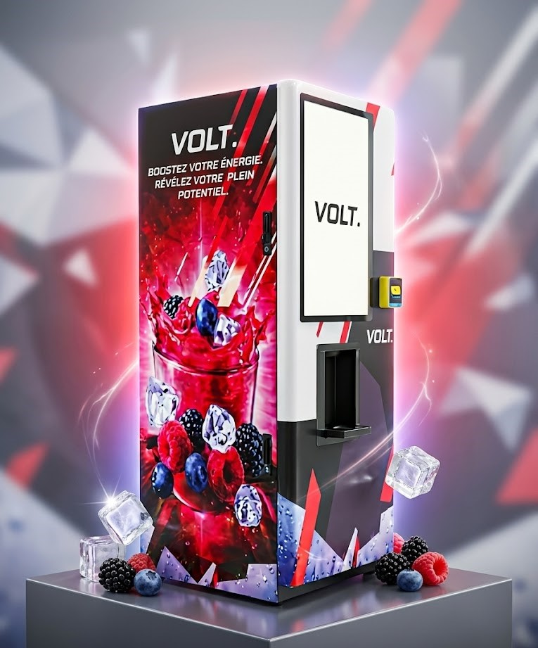Station VOLT. — distributeur de boissons vitaminées connecté pour fitness
