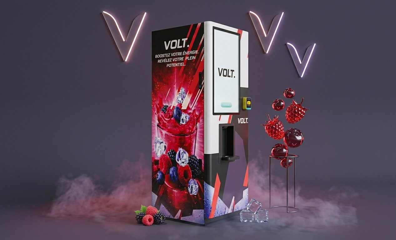 Station VOLT. — distributeur connecté, concept hydratation fitness Suisse